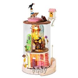 Rolife 4PCS Fantasy Glass Doll House DIY Handmade Miniaturas Dollhouse