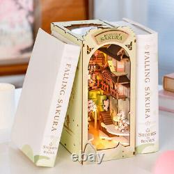 Rolife 6 Sets Book Nook Shelf 3D Wooden Puzzle Dollhouse Decor Adult Xmas Gifts