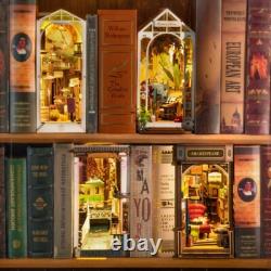 Rolife DIY Book Nook Suit Wooden house Building TGB Series Toy LED for Xmas Gift
