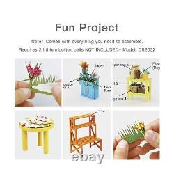 Rolife DIY Dollhouse Miniatures Craft Kits for Adults Kathy's Green House&Sam