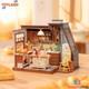 Rolife DIY Miniature Dollhouse Kit Baking Kitchen with LED Light Craft Gift