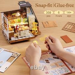 Rolife DIY Miniature Dollhouse Kit Baking Kitchen with LED Light Craft Gift