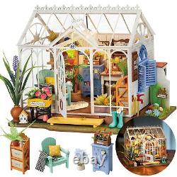 Rolife DIY Miniature Kit, Garden House Series DIY Miniature House and Book No