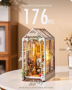 Rolife DIY Miniature Kit, Garden House Series DIY Miniature House and Book No