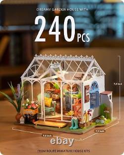 Rolife DIY Miniature Kit, Garden House Series DIY Miniature House and Book No