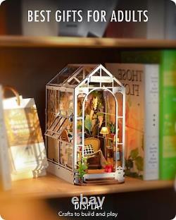 Rolife DIY Miniature Kit, Garden House Series DIY Miniature House and Book No