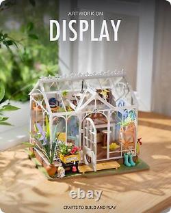 Rolife DIY Miniature Kit, Garden House Series DIY Miniature House and Book No