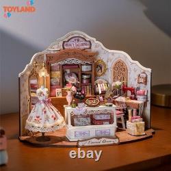 Rolife Elsa's Tailoring Wooden DIY Miniature Dollhouse Toys kit Adult Child Gift