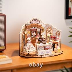 Rolife Elsa's Tailoring Wooden DIY Miniature Dollhouse Toys kit Adult Child Gift