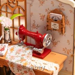 Rolife Elsa's Tailoring Wooden DIY Miniature Dollhouse Toys kit Adult Child Gift