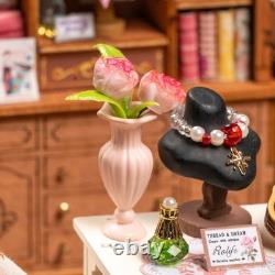 Rolife Elsa's Tailoring Wooden DIY Miniature Dollhouse Toys kit Adult Child Gift