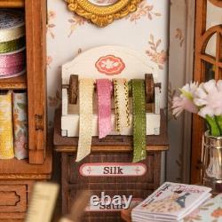 Rolife Elsa's Tailoring Wooden DIY Miniature Dollhouse Toys kit Adult Child Gift