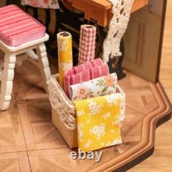 Rolife Elsa's Tailoring Wooden DIY Miniature Dollhouse Toys kit Adult Child Gift