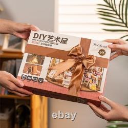 Rolife Elsa's Tailoring Wooden DIY Miniature Dollhouse Toys kit Adult Child Gift