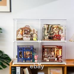 Rolife Elsa's Tailoring Wooden DIY Miniature Dollhouse Toys kit Adult Child Gift