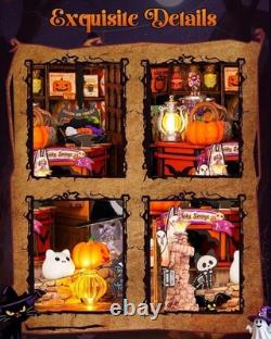Rolife Haunted Candy House DIY Miniature House Kit Model Kit Spooky Cute Miniatu
