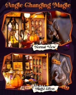 Rolife Haunted Candy House DIY Miniature House Kit Model Kit Spooky Cute Miniatu