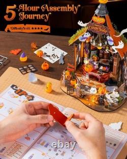 Rolife Haunted Candy House DIY Miniature House Kit Model Kit Spooky Cute Miniatu