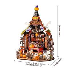 Rolife Haunted Candy House DIY Miniature House Kit Model Kit Spooky Cute Miniatu