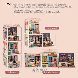 Rolife Miniature Dollhouse Room Kit Super Creator Plastic DIY Mini House DW