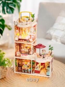 Rolife Super Creator LED 124 Miniature Dollhouse Plastic Building Teens Gift