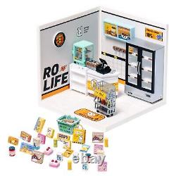 Rolife Super Creator Miniature House Plastic DIY Dollhouse Xmas Gifts 6 Kits