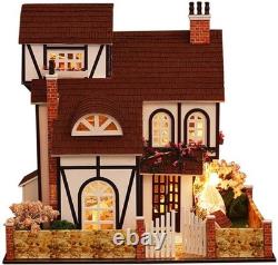 Rylai Wooden Handmade Dollhouse Miniature DIY Kit Flower town Series Dollhouse