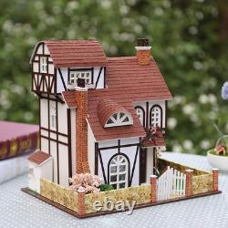 Rylai Wooden Handmade Dollhouse Miniature DIY Kit Flower town Series Dollhouse