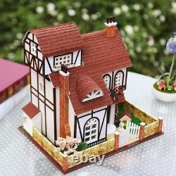 Rylai Wooden Handmade Dollhouse Miniature DIY Kit Flower town Series Dollhouse