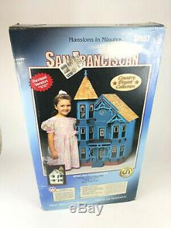 San Franciscan Wood Dollhouse Kit Dura Craft Mansions in Minutes Vintage