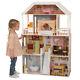 Savannah Wooden Dollhouse, over 4 feet Tall with Porch Swing and 14 Accessories