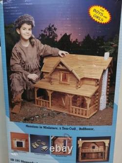 Shenandoah SD 185 Real Wood Log Cabin Dura-Craft Dollhouse