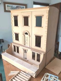 Sid Cooke Kit Built Dolls House Unfinished 3 Storey House Furnished S472
