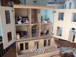 Sid Cooke Kit Built Dolls House Unfinished 3 Storey House Furnished S472