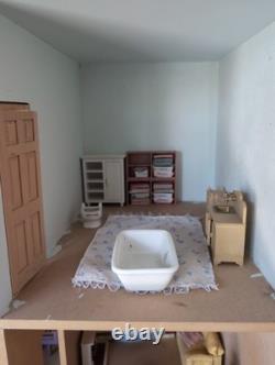 Sid Cooke Kit Built Dolls House Unfinished 3 Storey House Furnished S472