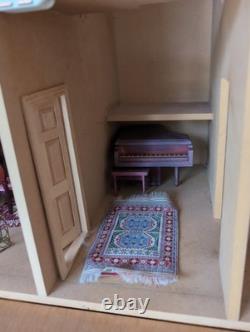 Sid Cooke Kit Built Dolls House Unfinished 3 Storey House Furnished S472