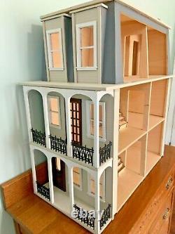 St Charles Dollhouse by Majestic Mansions 3/8 Birch All Wood Built Handcrafted