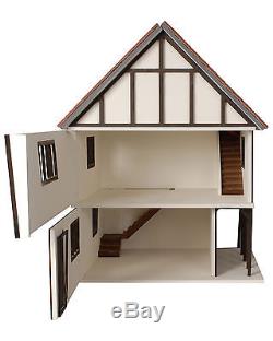 Stockwell Tudor Style Dolls House 112 Scale Unpainted Collectable House Kit