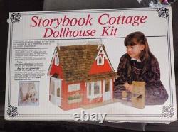 Storybook Cottage Dollhouse Kit Vintage 1985 sealed box Greenleaf wood furniture