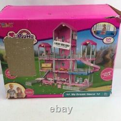 TEMI 556-9A Multicolor Dream House Luxury DIY Complete Dollhouse Ages 3+