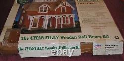 THE CHANTILLY Wooden Dollhouse Kit Vintage Greenleaf Dollhouse Open Box