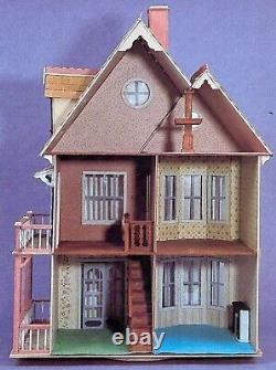 Tennyson 19th Century Gothic Wood Dollhouse Kit Open Box Vintage Large 1 to 1