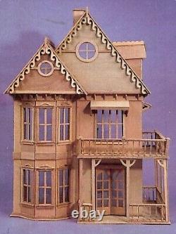 Tennyson 19th Century Gothic Wood Dollhouse Kit Open Box Vintage Large 1 to 1