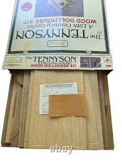 Tennyson 19th Century Gothic Wood Dollhouse Kit Open Box Vintage Large 1 to 1