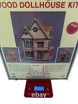 Tennyson 19th Century Gothic Wood Dollhouse Kit Open Box Vintage Large 1 to 1