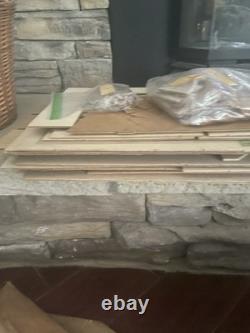 Tennyson Whitney 19th c gothic wood dollhouse kit 1' scale In Box + Furniture