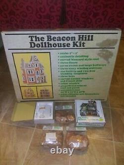 The Beacon Hill Dollhouse Kit By Greenleaf Dollhouse + lights shingles bathroom