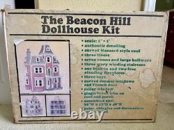 The Beacon Hill Wooden Dollhouse Kit Vintage Greenleaf Designer Series DS-2 1983