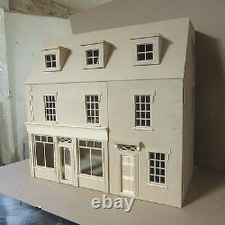 The Belmont House with large Shop 12th scale Dolls House Kit By DHD