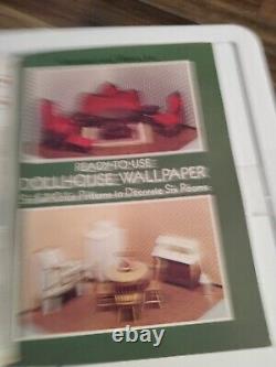 The House Of Miniatures Huge Lot With Wallpaper Book And Mini Dressings For Mini